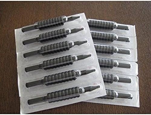 50 Sterilized Assorted Rounds/Mags/Flats Tubes with Black Rubber Grips.