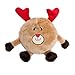 ZippyPaws Holiday Brainey Reindeer Squeaky Plush Dog Toy