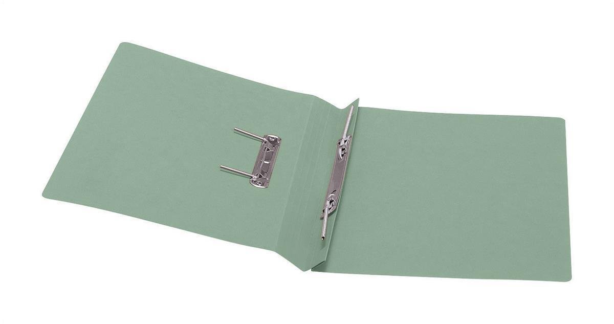 5 Star Office Transfer Spring File 285gsm 38mm Foolscap Green [Pack 50]