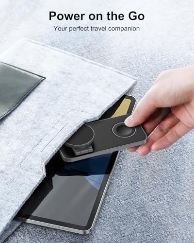 3 in 1 Charging Station 25W for Samsung Foldable Wireless Charger for Galaxy S26/S25/S24/S23/Z Fold/Flip Series, Galaxy Watch Ultra/8/7/6/5, Galaxy Buds Pro/3/2, with 35W Power Supply
