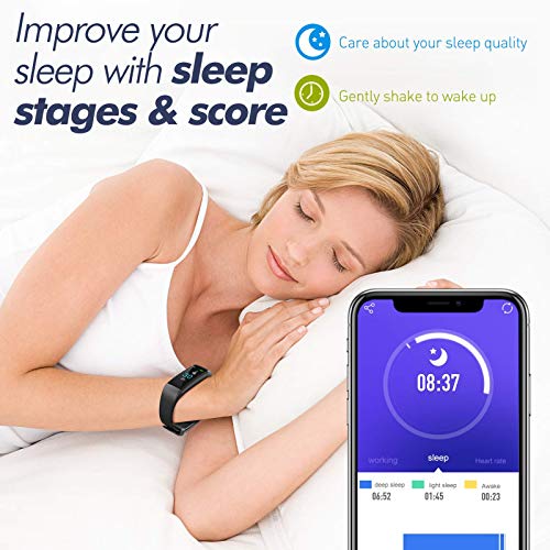 Toplus Fitness Tracker, Heart Rate, Sleep, Blood Pressure, Temperature Monitor, Male and Female Pedometer Watch, 16… - Image 2