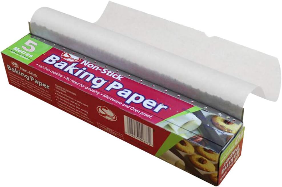 Parchment Paper, Pstarts Unbleached Non-Stick Baking Liners Sheets for Cook Grilling Air Fryer Steaming Bread Cup Cake Cookie BBQ Party (5 M)