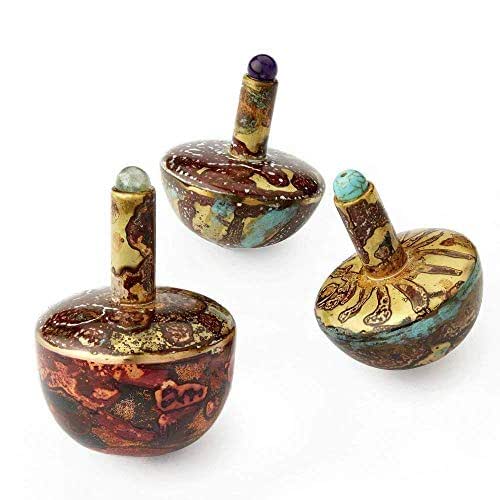 3 Colourful Hanukkah Dreidel Spinning Top Toy, Jewish Gift