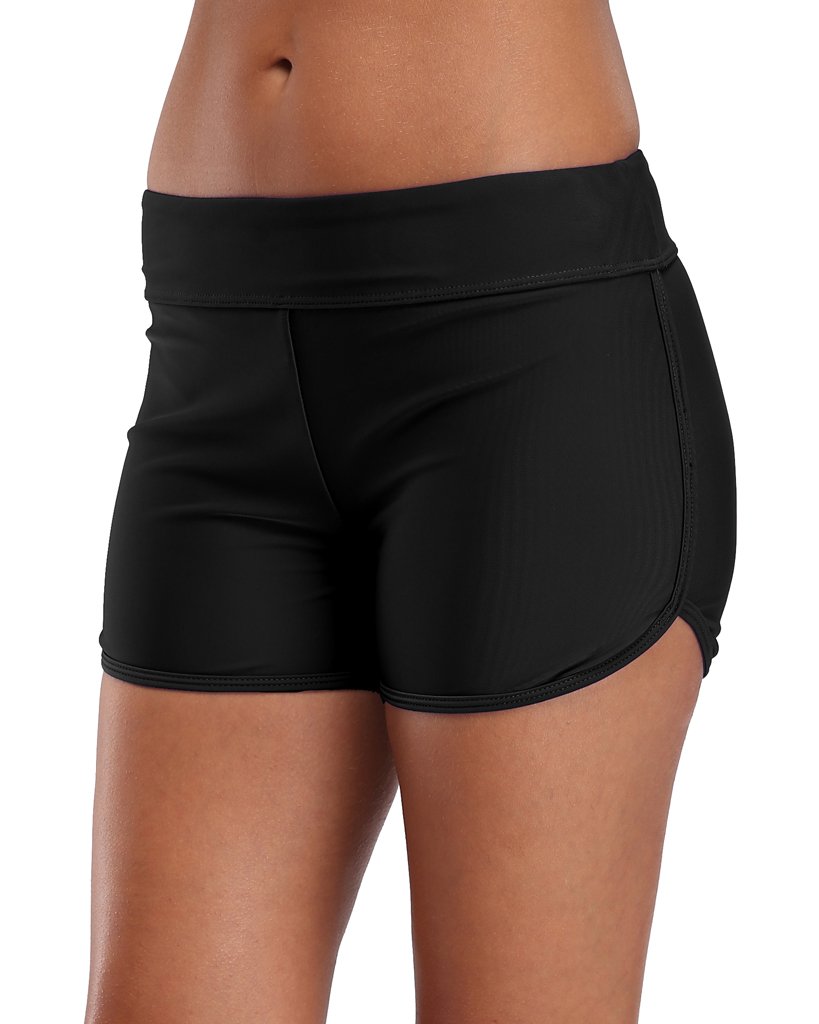 Women's Sporty Swim Shorts Solid Board 