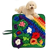 QMoveltyF Snuffle Mat for Dogs &amp; Cats 17.7in, Pet Treats Slow Feeding Mat | Interactive Dog Puzzle Toys, Dog Snuffle Mat for Small/Medium Pet, Encourages Natural Foraging Skills, Durable, Washable
