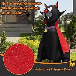 Tangkula 4.7 FT Halloween Inflatable Vampire Black