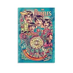 XYDQ The Beatles Band Rock UK Poster sur toile et décoration murale 60 x 90 cm - Les Beatles, Paul McCartney, John Lennon, RIngo Starr, George Harrison