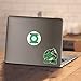 Popfunk Youth Green Lantern Logo T-Shirt for Boys & Stickers (Medium, Kelly Green)