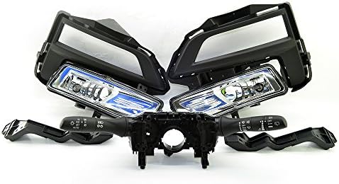 DILIDILI Fog Light Lamps for 2017 2018 Nissan Rogue X-Trail Clear Colour H8 35W 64212L bulb &amp; SIGNAL SWITCH 2LAMP BEZEL 2 Bracket