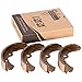 10L0L Set of 4 Golf Cart 1011463 Brake Shoes for Club Car DS G&E 1981-1994 primary