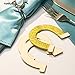 48 Packs Wood Horseshoe Cutouts Unfinished Wooden Horseshoe Discs Slices Decoration for DIY Craft, Wedding, Party and Birthday（48 Packs)