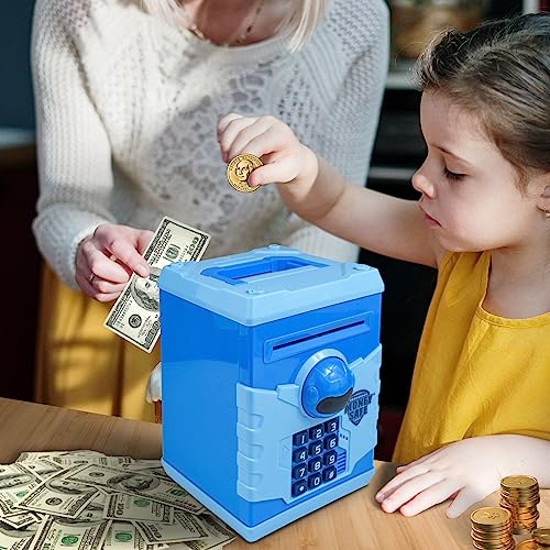 HUSAN Piggy Banks for Kids, Electronic Password Code Money Banks