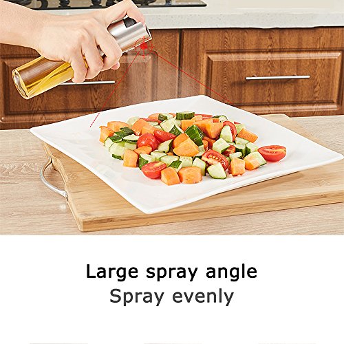 M.A.K Olive Oil Sprayer, Food-grade Glass Oil Spray Bottle Vinegar Bottle Oil Dispenser for BBQ, Making Salad, Cooking,Baking, Roasting, Grilling, Frying