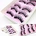 5 Pair False Eyelashes, AMA(TM) Women Lady Girl Natural Handmade Long False Eye Lashes Extension Voluminous Eyelashes Cluster Makeup (Black)