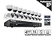 LaView 4-Megapixel (2688 x 1520) 16 Channel PoE 4K NVR HDMI - 16 Camera Security Camera System, 8 4MP Bullet & 8 4MP Dome IP Surveillance Cameras, 100ft Night Vision, Pre-Installed 5TB Hard Drive