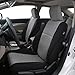 FH Group Car Seat Covers Full Set 3D Air Mesh - Universal Fit, Automotive Seat Covers, Low Back Front Seat Covers, Airbag Compatible, Split Bench Rear Seat, Washable Car Seat Cover for SUV, Sedan Gray