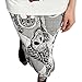 JOLLYCHIC Women's Skull Print Design Bodycon Leggings Workout Yoga Tights S