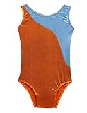 Arshiner Little Girls Color Block One Piece Gym Athletic Leotard