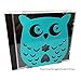 Owl Wonderland Bookends - Cute Lightweight Baby Owls - Great Decor for Little Ones Nursery, Childrens Bedroom, Kids Playroom or Fun Owllover Gift for Office (Teal)