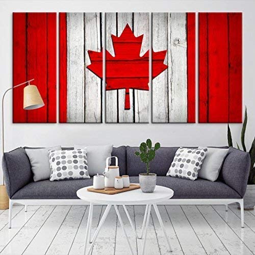 Canada Flag Wall Art Canvas Print, Canada Flag Wall Art Canvas Print Framed Ready to