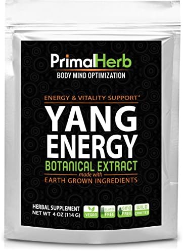 Yang Tonic : Energy &amp; Vitality Support Extract Powder - 103 Servings - He Shou Wu, Cistanche, Ginseng, Astragalus, Schisandra Berry Extract