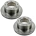 Disc Brake Rotors Rear Pair Set for Ford F250SD F350SD SRW