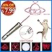 VINNEL Cat Laser Pointer, 6 in 1 Multi Function Funny Laser Pointer Cats Interactive LED Light,Scratching Training Tool Red Pot Exercise Chaser Toy