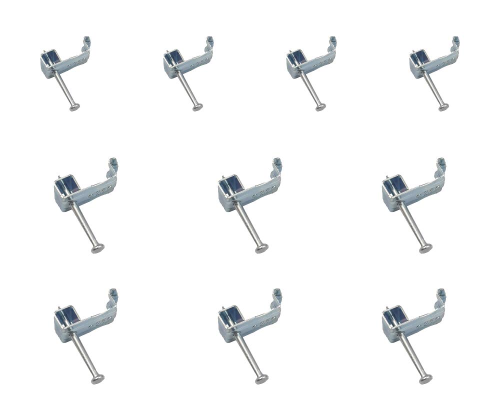 Clip 4 Fire 2.5mm Metal Fire Resistant Steel Cable Clip Compliance to 18th Edition Pack of 10