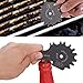 Bchoice Stainless Steel BBQ Grill Scraper Brushes- Grill Grate Scrapers Cleaner Barbecue Non-bristles Grill Brush Perfect BBQ Cleaning Tools - Works with Most Grill Grates, Grey