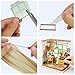 Rolife Wooden Dollhouse Miniature Kit with Led Light and Accessories- Diy Mini House Kit Crafts-3d Wooden Model Building Set-Best Birthday Mothers day Gifts for Boys & Girls (03 Studio)