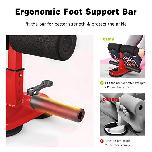 Flyfan-Sit-Up-Bar-Sit-Up-Assistant-Equipment-Portable-Adjustable-Sit-Ups-Foot-Holder-with-2-Suction-Cups-and-4-Positions-for-Abs-Home-Exercise
