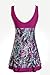 NoNoCat One Piece Shaping body Floral Swimwear Plus Size Bathing suit for Women Purple L(US 12-14)