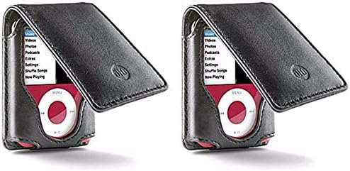 DLO Leather Folio Case with Belt Clip for iPod Nano 3rd Generation (3G) - Buy One, Get One Free