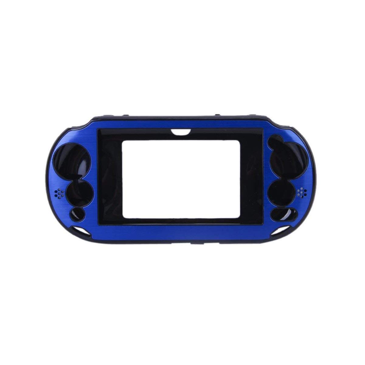OSTENT Colorful Aluminum Metal Skin Protective Cover Case for Sony PS Vita PSV PCH-2000 - Color Blue