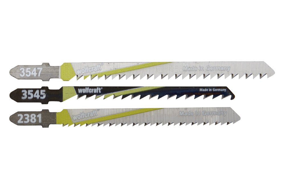 wolfcraft Jigsaw Blade Kitchen Project Set, 3 Pcs., T-shank I 2684000