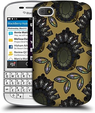 Official Magdalena Hristova Gold 5 Gemstones Hard Back Case for BlackBerry Q10