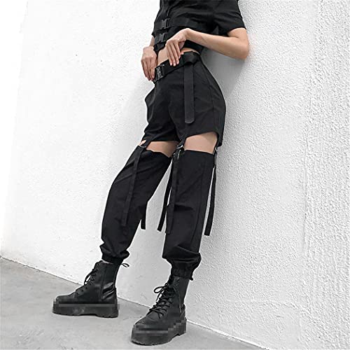 RFXZSAQD Hip Hop High Waist Cargo Pants, Women Joggers Street