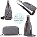 liujingjing Anti Theft Sling Backpack Shoulder Chest Crossbody Bag Lightweight for Men Women Casual Hiking Outdoor Sports Travel Canvas Bag Grey