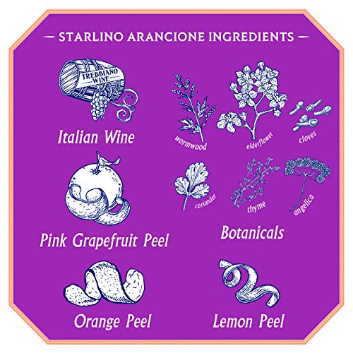 Starlino Orange Aperitivo 17% Vol Alkohol - fruchtiger italienischer Wein Aperitif aus sizilianischen Blutorangen - lecker mit Tonic für den perfekten Spritz Drink oder Cocktail (1 x 0,75l Flasche) – Bild 6
