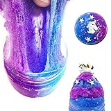 SLOUEASY - Cloud Slime Unicorn Fluffy Slime Scented Slime Clay Sludge Toys for Adults and Kids Ocean Blue Craft Supplies,Beading Supplies 7OZ
