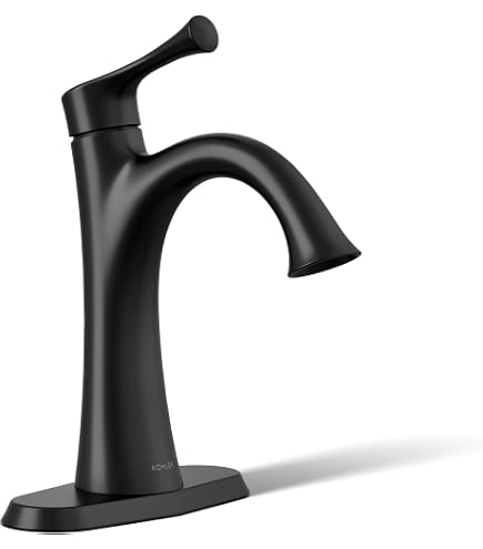 KOHLER K-28126-4K-BL Venza® Single-Handle Bathroom Sink Faucet