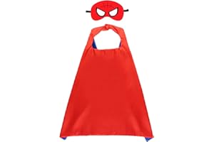 HuangWeida Superhero Cape and Mask for Kids, Toy for 3-9 Year Old Boys Girls Dress up Super Hero Costume