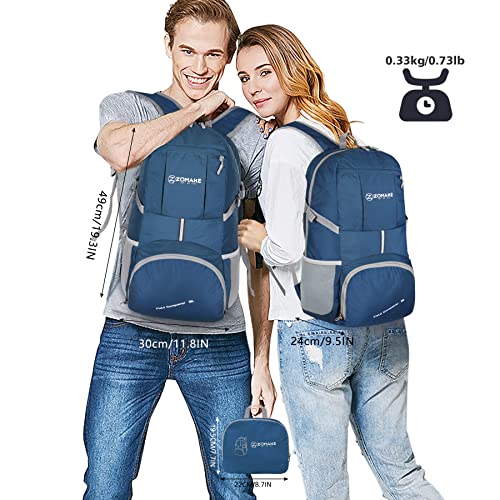 ZOMAKE Lightweight Packable Backpack 35L Light Foldable Backpacks