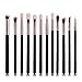 Vovotrade 12Pcs Cosmetic Brush Makeup Brush Sets Kits Tools (Black)