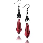 Ronglry Halloween Earrings for Women Dangle Bat Earrings Goth Earring Victorian Earring Halloween Accessories Gothic Jewelry Goth Gifts for Women Vampire Costume Accessories Gothic Decorations