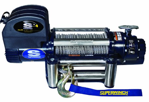 Superwinch 1612200 Talon 12.5, 12 VDC winch, 12,500 lb/5,682 kg capacity with roller fairlead