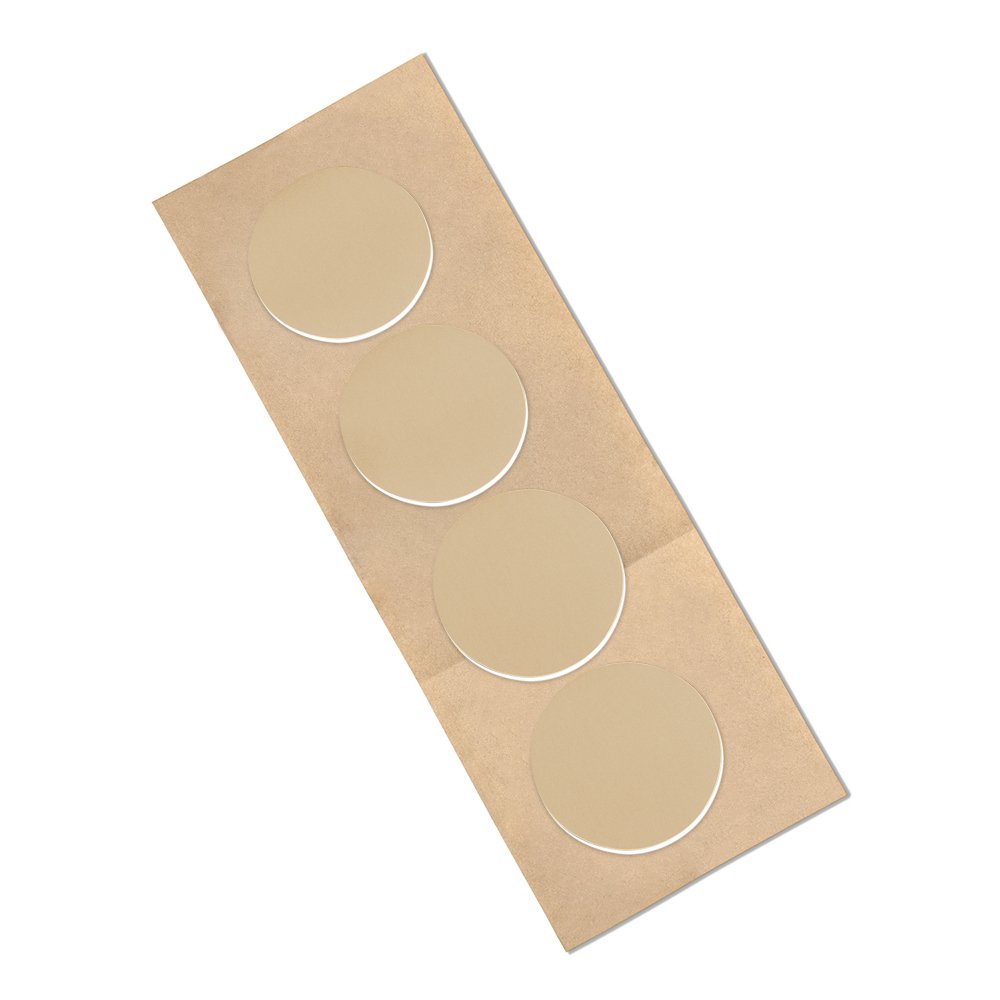 TapeCase 4496W CIRCLE-2"-5 3M Polyethylene Foam Tape, 62 mil (1.6 mm) Thick, 2 Inches Circles (Pack of 5)