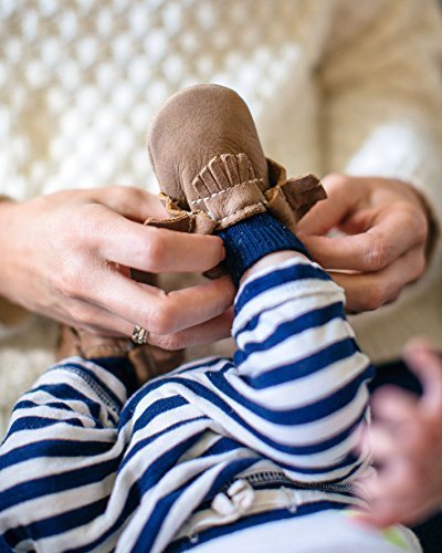 Freshly Picked Girls Soft-Sole Moccasins (Infant/Toddler), Blush, 3 Infant