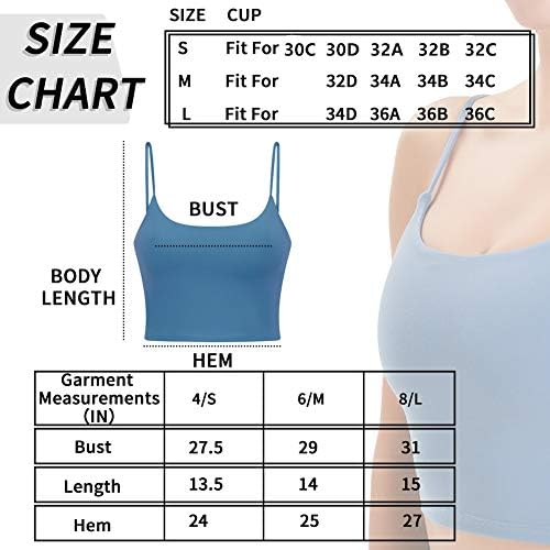 Burpada Women Longline Padded Sports Bra, Strappy Crop Tank Tops Wireless Cami Shirt Fitness Yoga Workout Running 6 51v4MjXBuTL. AC