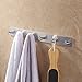 KES Self Adhesive Hooks Rail STAINLESS STEEL 6-Hook Rack Bath Towel Hook Sticky Bathroom Kitchen Towel Multi Hanger Brushed Finish, A7060H6